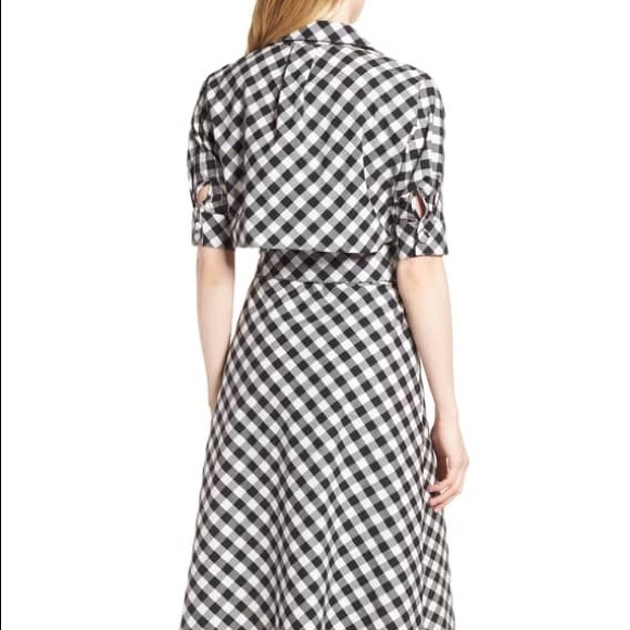 HABITUAL Gingham Wrap Midi DRess - Picture 6 of 8